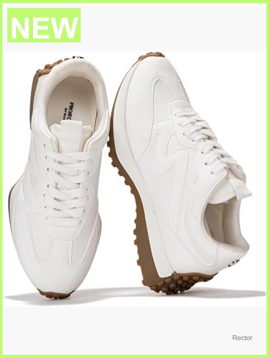 Shoes - Memory Foam Lace-up Fashion Sneakers - Non-Slip Casual Walking Shoes